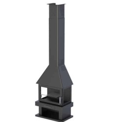 Lareira a lenha Huesca 3 vidros Bronpi 10 kW