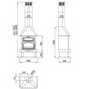 Cheminée à bois Ebro avec Four Bronpi 14 kW