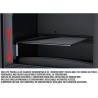 Chimenea de leña frontal Lisboa Vision Bronpi 11 kW con Bücher