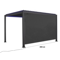 Tenda laterale pergola bioclimatica ELEC Habrita 4m