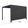 ELEC Pergola Bioclimatica Tenda Laterale Habrita 4m