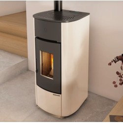 Mariella Plus 7.5 kW Ducted Pellet Stove Extraflame Ivory