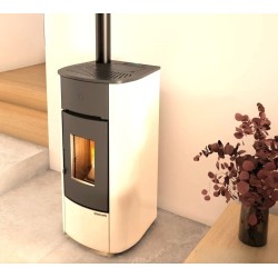 Mariella 7 kW ventilated pellet stove Extraflame Bordeaux
