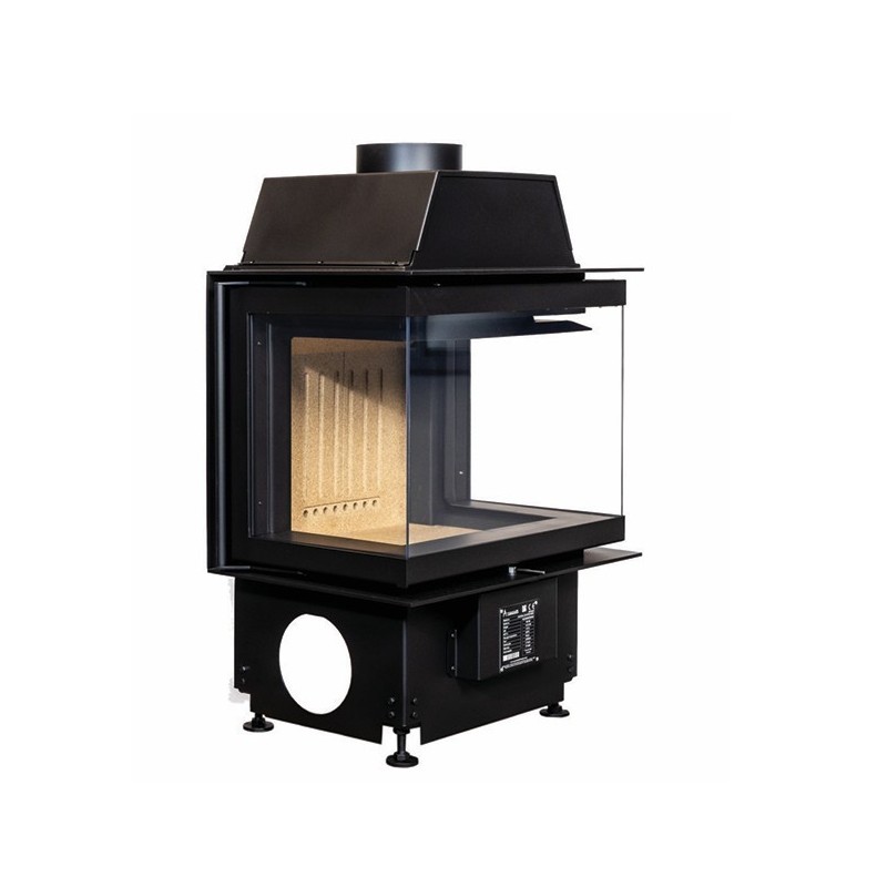 Foyer à bois Crystal 50 3D de A.Caminetti 3 Faces vitrées