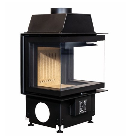 Foyer à bois Crystal 50 3D de A.Caminetti 3 Faces vitrées