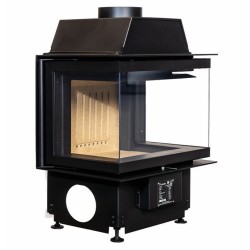 Crystal 60 3D Wood Fireplace A.Caminetti 3 Glass Sides