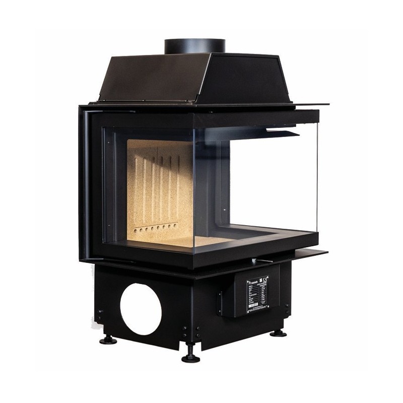 Foyer à bois Crystal 60 3D de A.Caminetti 3 Faces vitrées