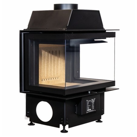 Chimenea de Madera 3D Crystal 60 A.Caminetti 3 Lados de Vidrio
