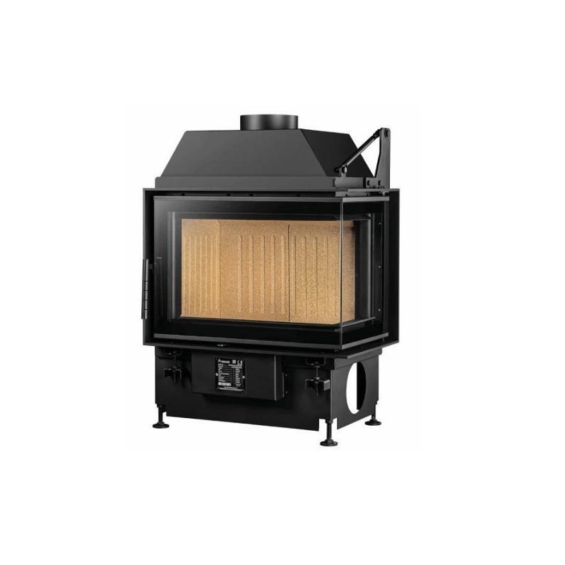 Quattro 60 Holzeinlage A.Caminetti 2 geraden lasierten Seiten