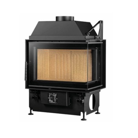 Quattro 60 Holzeinlage A.Caminetti 2 geraden lasierten Seiten