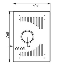 Skandinavischer Holzofen 65 A.Caminetti 3-seitig verglast