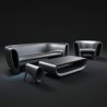 Sofá de Bumbum Vondom preto básico