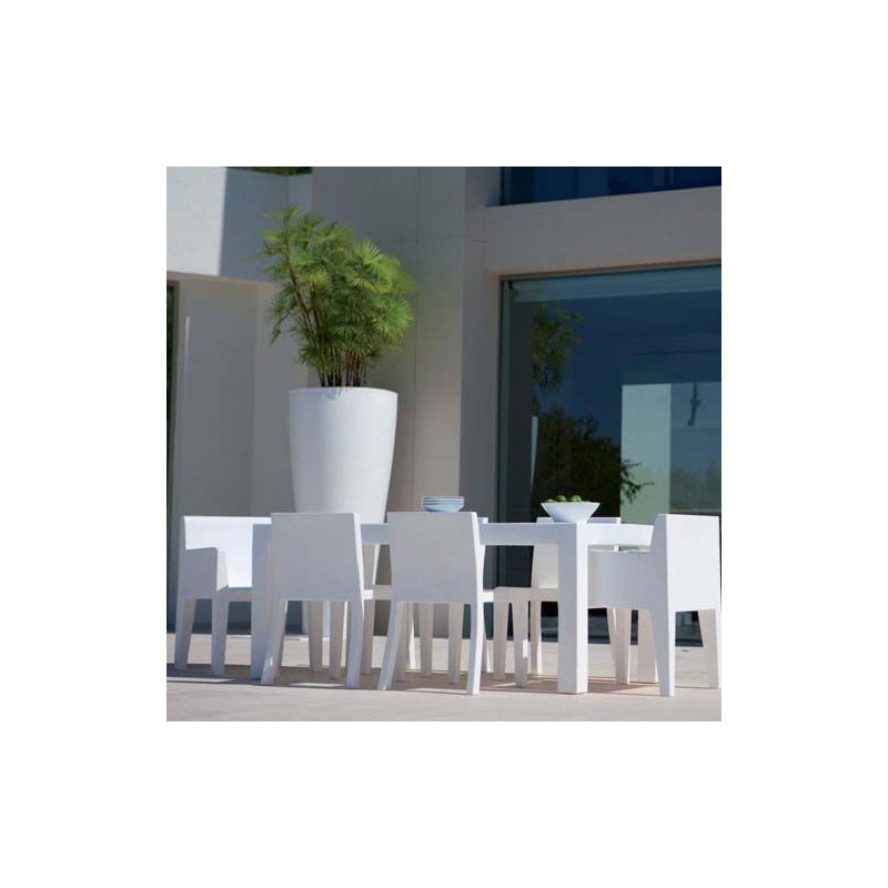 Jut Mesa 180  Table Rectangulaire Vondom Blanc