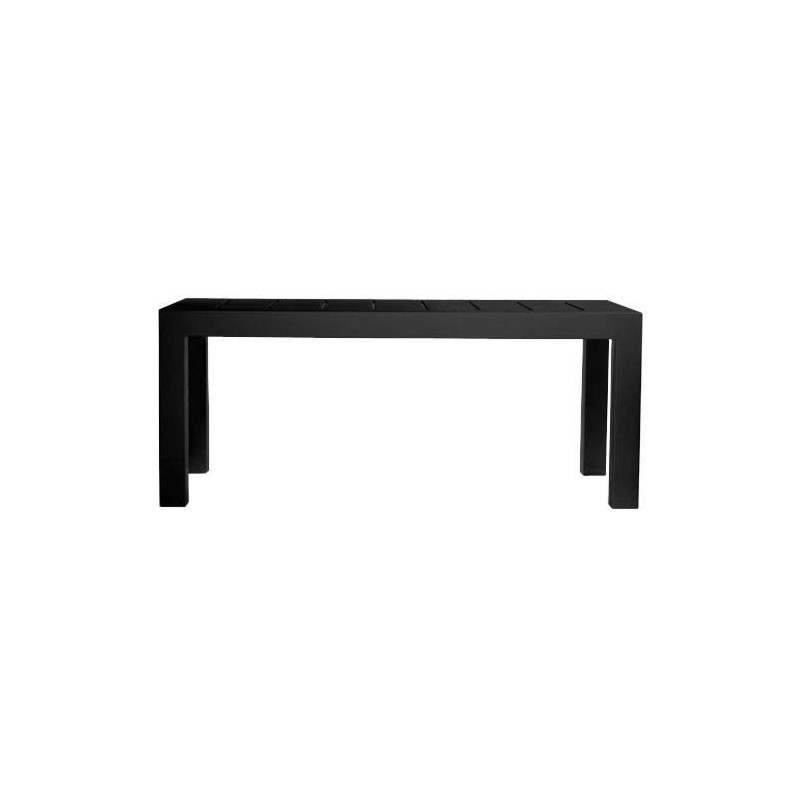 Jut Mesa 180 mesa retangular empuxo preto