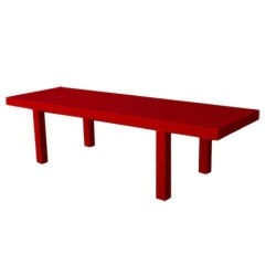 Jut Mesa 280  Table Rectangulaire Vondom Rouge
