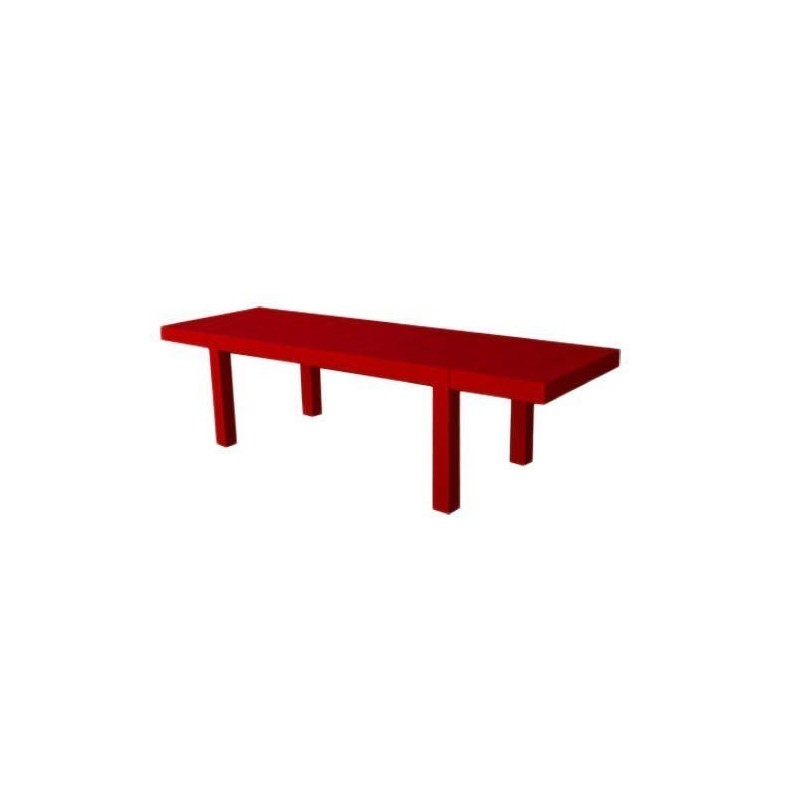 Jut Mesa 280 tavolo rettangolare Vondom rosso