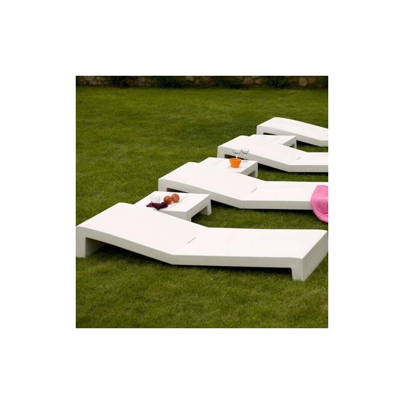 JUT Tumbona tomando el sol blanca Vondom