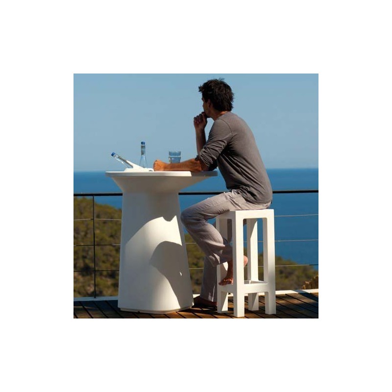 Moma High Table Jardinière Vondom Blanc