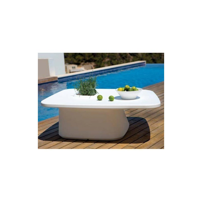 Plantador de baixa tabela branco Vondom MoMA