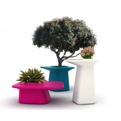 Moma Medium Table Jardiniere Vondom Blanc