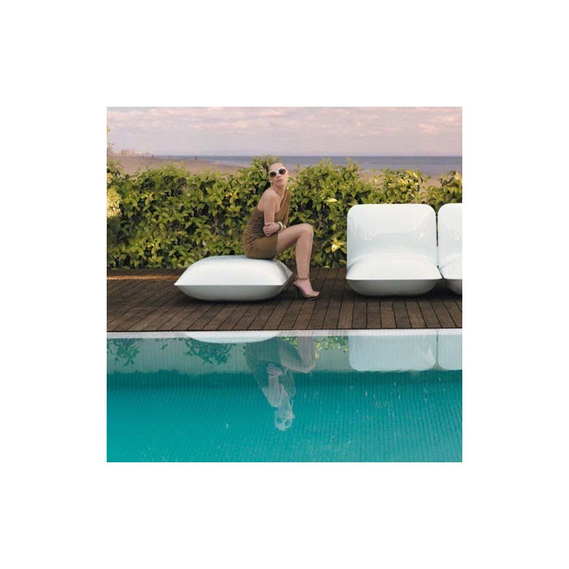 Pillow Puff Ottoman Vondom white
