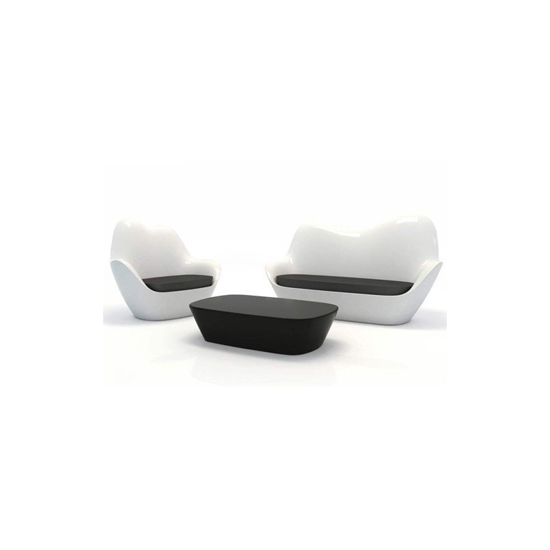 Mesa de centro negro de Vondom de sabinas