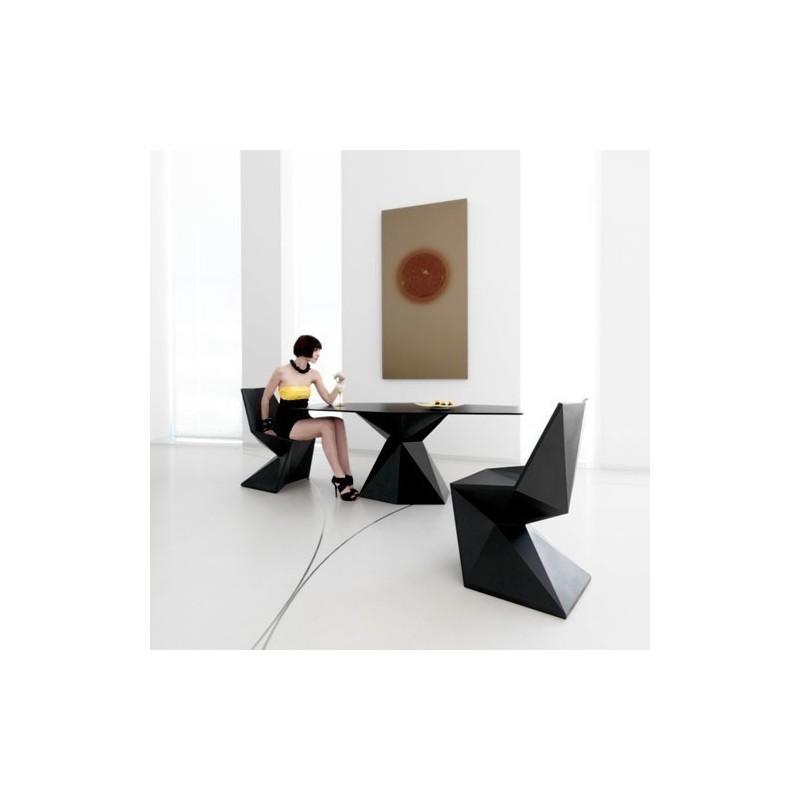 Scheitelpunkt Mesa Tabelle Vondom schwarz