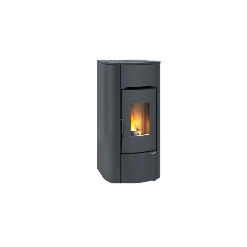 Angelica 8kW Waterproof Ventilated Pellet Stove La Nordica Extraflame Black