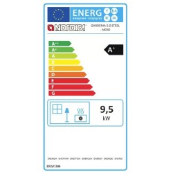 Fogão a lenha La Nordica pedra natural Gardênia 9,5kW