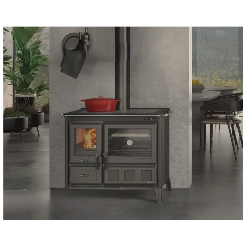 Cuisinière à bois La Nordica Gardenia XXL10.5kW Steel