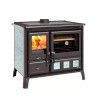 Cuisinière à bois La Nordica Gardenia XXL10.5kW Steel