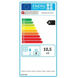 Cuisinière à bois La Nordica Gardenia XXL10.5kW Steel