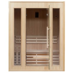 Zen Dampfsauna 3-Sitzer LED Komplettpaket 3,5kW France Sauna