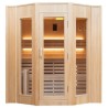 Zen Sauna a Vapor 6 Lugares LED Pacote Completo 6kW France Sauna