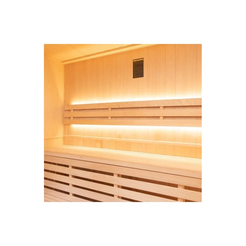 Sauna vapeur Zen 6 places LED Pack complet 6kW France Sauna
