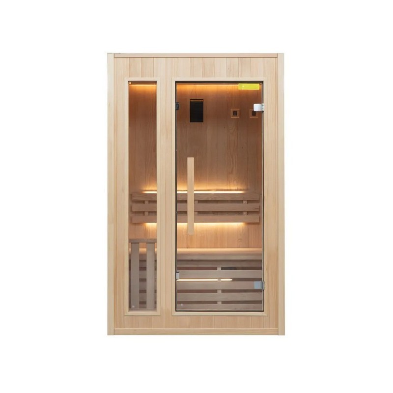 Zen Steam Sauna 2 Lugares Pacote Completo 3.5kW France Sauna