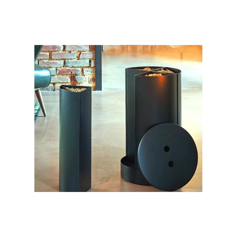 Rangement à Granules Bois Fractio Gris sablé Dixneuf Design