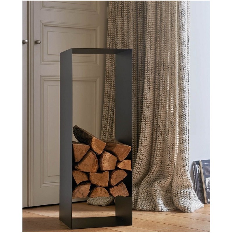 Newton Log Rack Frosted Black Dixneuf Design