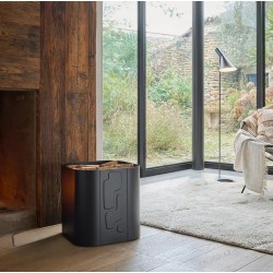 Suporte para lenha Altik Preto Fosco Dixneuf Design