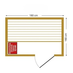 Esquina Sauna de vapor UniSpas panorámica para 4 personas