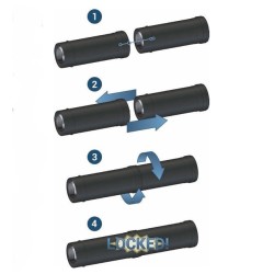 Kit di connessione concentrica orizzontale uscita a ventosa in parte superiore Bofill