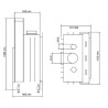 Inserto plano para lareira a lenha 75x50 A.Caminetti