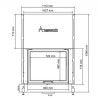 Insert Foyer à bois Flat 75x60 A.Caminetti