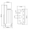 Wood Fireplace Insert Flat 90x50 A.Caminetti