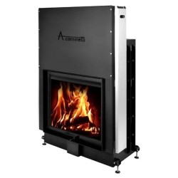 Interior de chimenea de leña plano 120x50 A.Caminetti