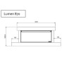 Lareira elétrica Lumen 870 com moldura de giz la Nordica