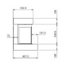 Lumen 870 electric fireplace with Chalk frame la Nordica