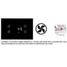 Kit central con 2 ventiladores 400 M3/H Insertado Cairo doble cara