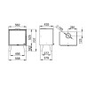 Arus 12,5 kW Bronpi stufa a legno con gambe in legno