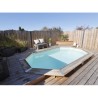 Piscina in legno Ubbink Azura 400x300 H120cm Liner beige